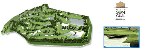 Golf Son Gual Golf course layout
